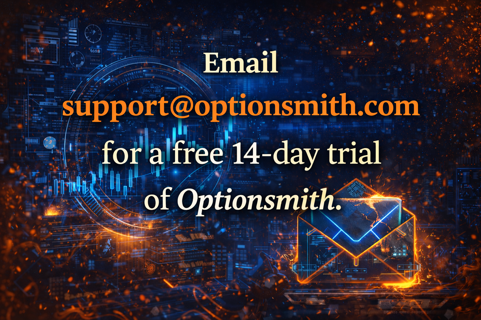 Email support@optionsmith.com for a free 14-day trial
